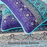 Blankets & Throws: Tranquil Quilted coverlet and pillowcovers set: Perfect for Relaxation - Queen size