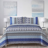Blankets & Throws: Sophisticated Quilted Coverlet and Pillowcases Set: A Timeless Addition - Queen size