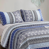 Blankets & Throws: Sophisticated Quilted Coverlet and Pillowcases Set: A Timeless Addition - Queen size