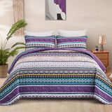 Blankets & Throws: Hygge Quilted bedspread and pillowcovers set: Embrace Cozy Living - Queen size