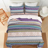 Blankets & Throws: Hygge Quilted bedspread and pillowcovers set: Embrace Cozy Living - Queen size