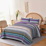 Blankets & Throws: Hygge Quilted bedspread and pillowcovers set: Embrace Cozy Living - Queen size