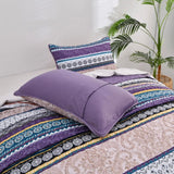 Blankets & Throws: Hygge Quilted bedspread and pillowcovers set: Embrace Cozy Living - Queen size