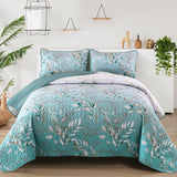 Radiating Quilted bedspread and pillowcovers set: Shine in Your Bedroom - Queen size