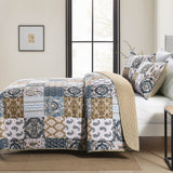 Quilts & Duvets: Retro Charm Queen Bedspread Set with Bold Checkered Design