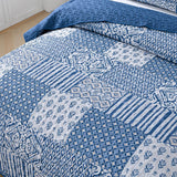 Blankets & Throws: Blissful Quilted bedspread and pillowcovers set: Relax in Style - Queen size