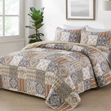 Quietude Quilted coverlet and pillowcovers set: Perfect for Relaxation - Queen size