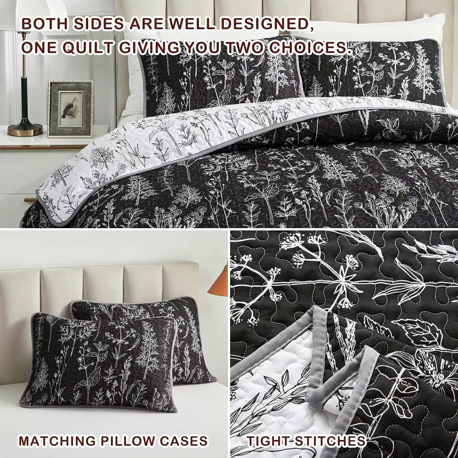 Blankets & Throws: Cultured Quilted Coverlet and Pillowcases Set: Style Meets Functionality - Queen size