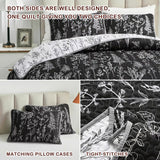 Blankets & Throws: Cultured Quilted Coverlet and Pillowcases Set: Style Meets Functionality - Queen size