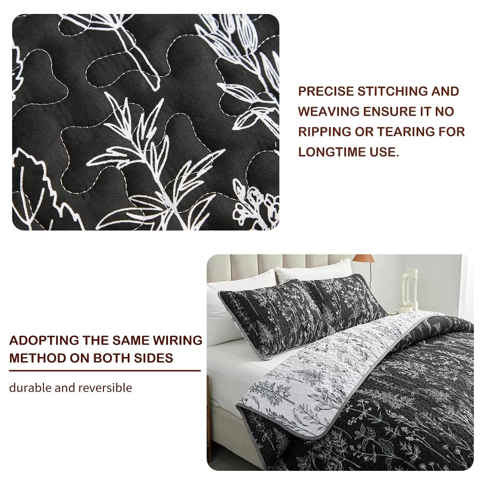 Blankets & Throws: Cultured Quilted Coverlet and Pillowcases Set: Style Meets Functionality - Queen size