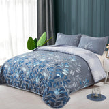 Blankets & Throws: Nostalgic Quilted coverlet and pillowcovers set: Classic and Timeless - Queen size