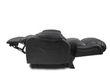 Sofas & Sofa Beds: Recliner Lift Heat Massage Armchair Sofa Leather 2 Motor Chair Black