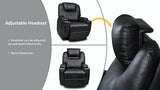 Sofas & Sofa Beds: Recliner Lift Heat Massage Armchair Sofa Leather 2 Motor Chair Black