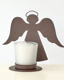 Candle Accessories: casa-verde-folk-angel-votive-holder-17-x-15cm