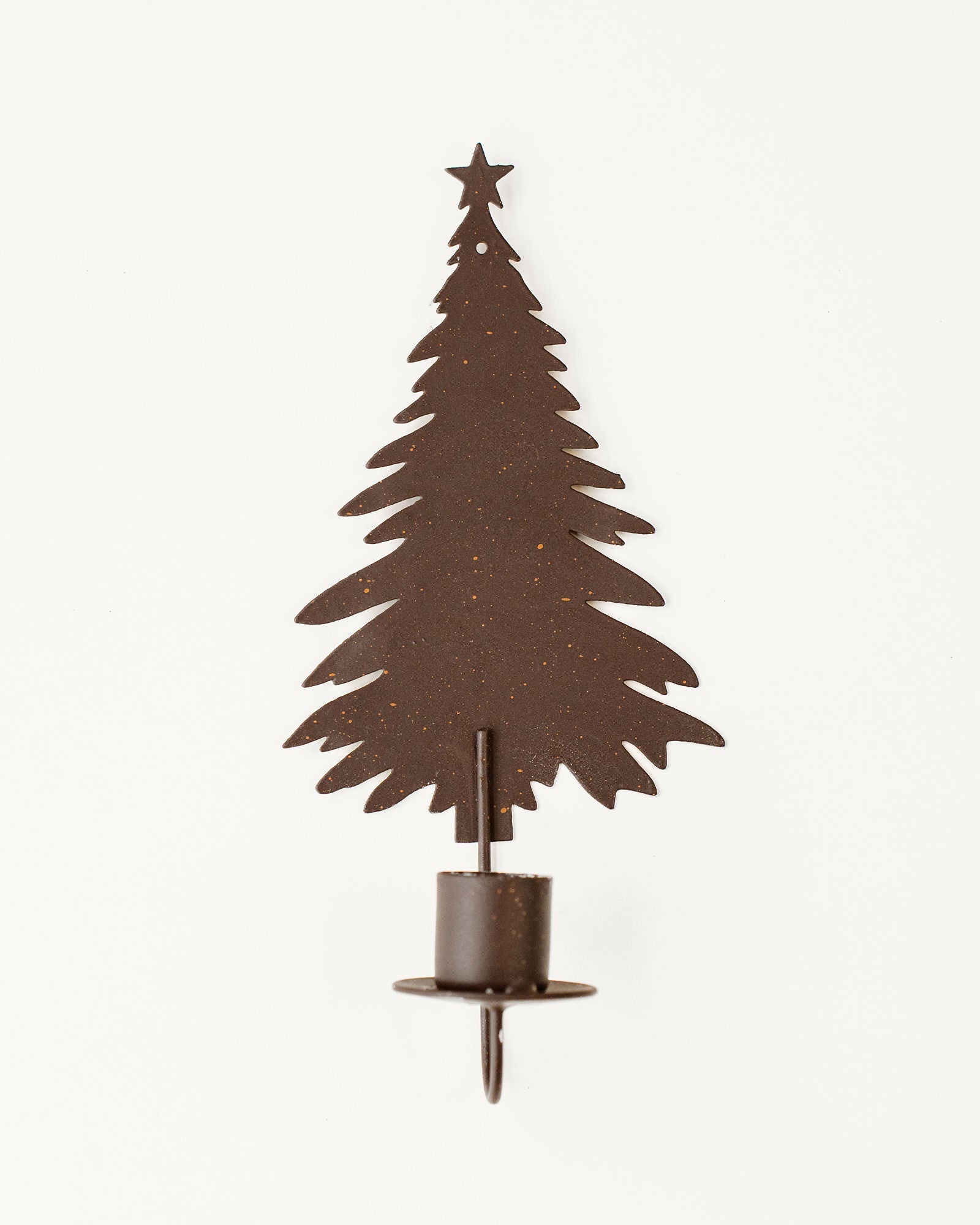 Christmas Decorations: casa-verde-xmas-tree-wall-sconce-9-x-19cm-rust