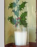 Candle Accessories: casa-verde-vintage-tin-oval-sconce-holly-21cm