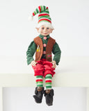 Christmas Decorations: TOY TESTER ELF CHICK 40CM - X3001