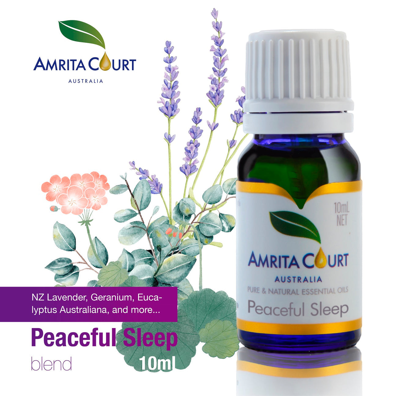 Perfume & Cologne: Amrita Court Pure and Essential Oils Peaceful Sleep 10ml