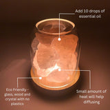 Aroma Diffusers: Aurora Crystal Diffuser - Rose Quartz