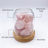 Aroma Diffusers: Aurora Crystal Diffuser - Rose Quartz