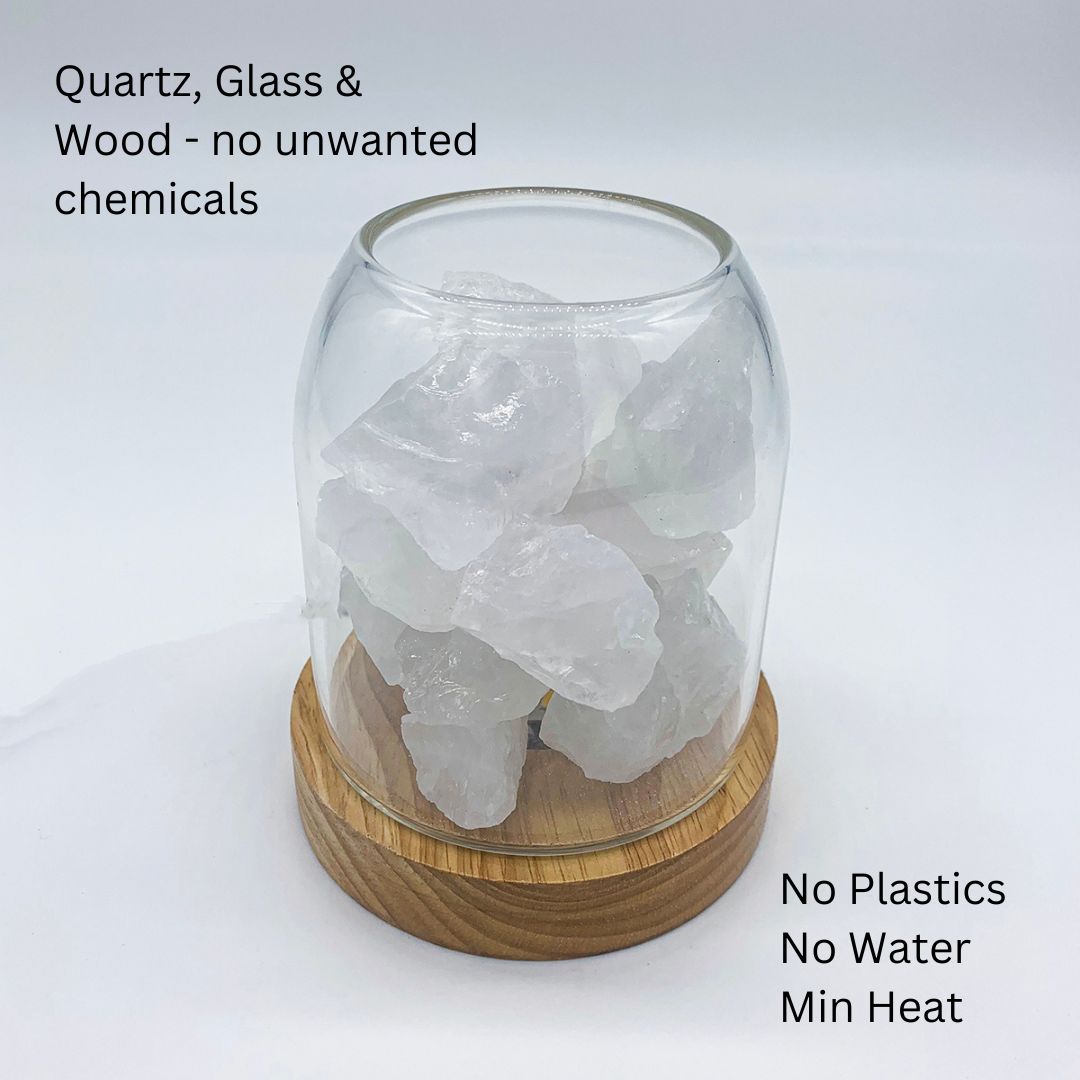 Aroma Diffusers: Aurora Crystal Diffuser - Clear Quartz