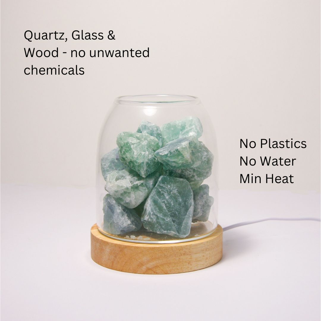 Aroma Diffusers: Aurora Crystal Diffuser - Green Calcite
