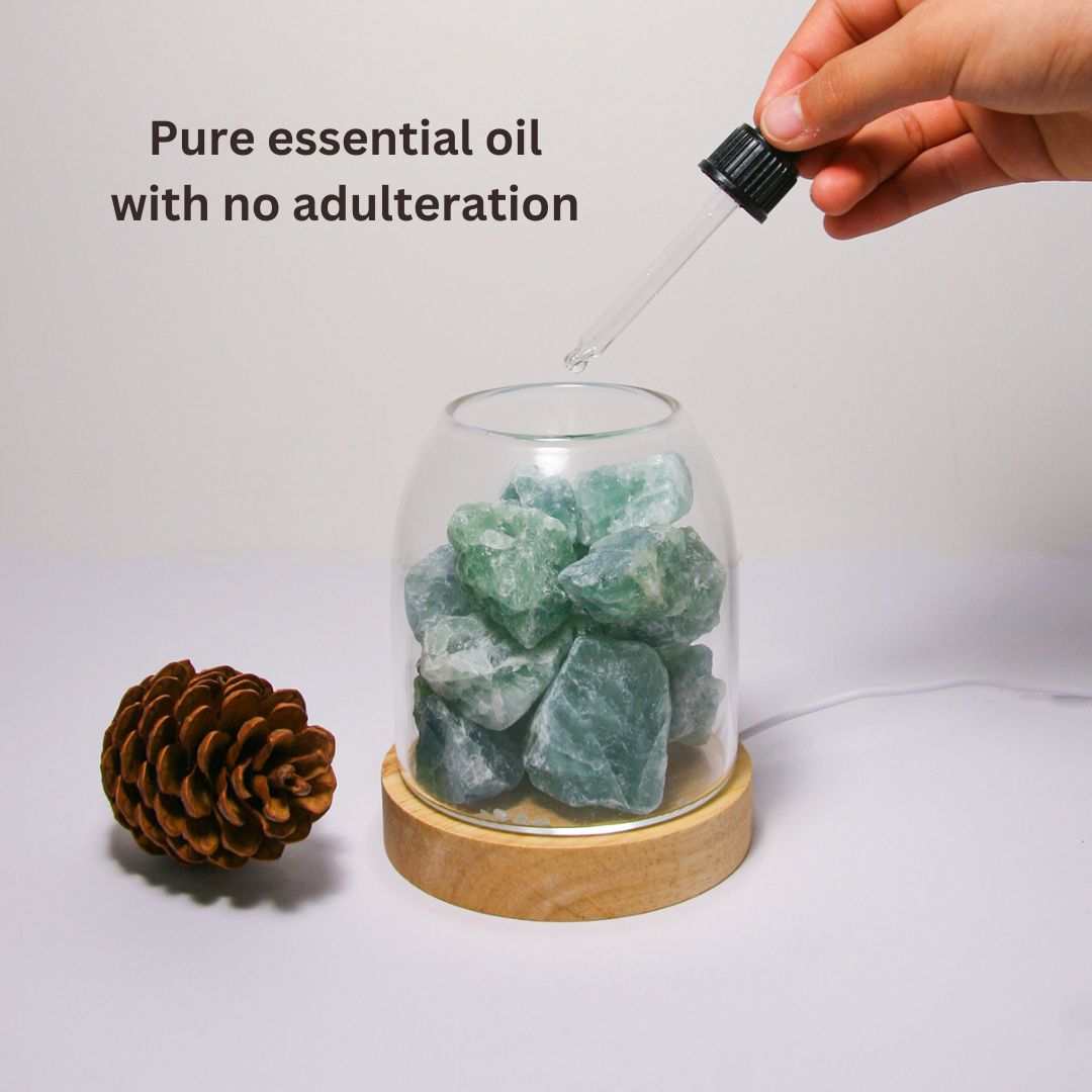 Aroma Diffusers: Aurora Crystal Diffuser - Green Calcite