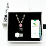Women's Jewellery: Gift Box - Rose White Gold Aroma Necklace + Purify Oil Blend