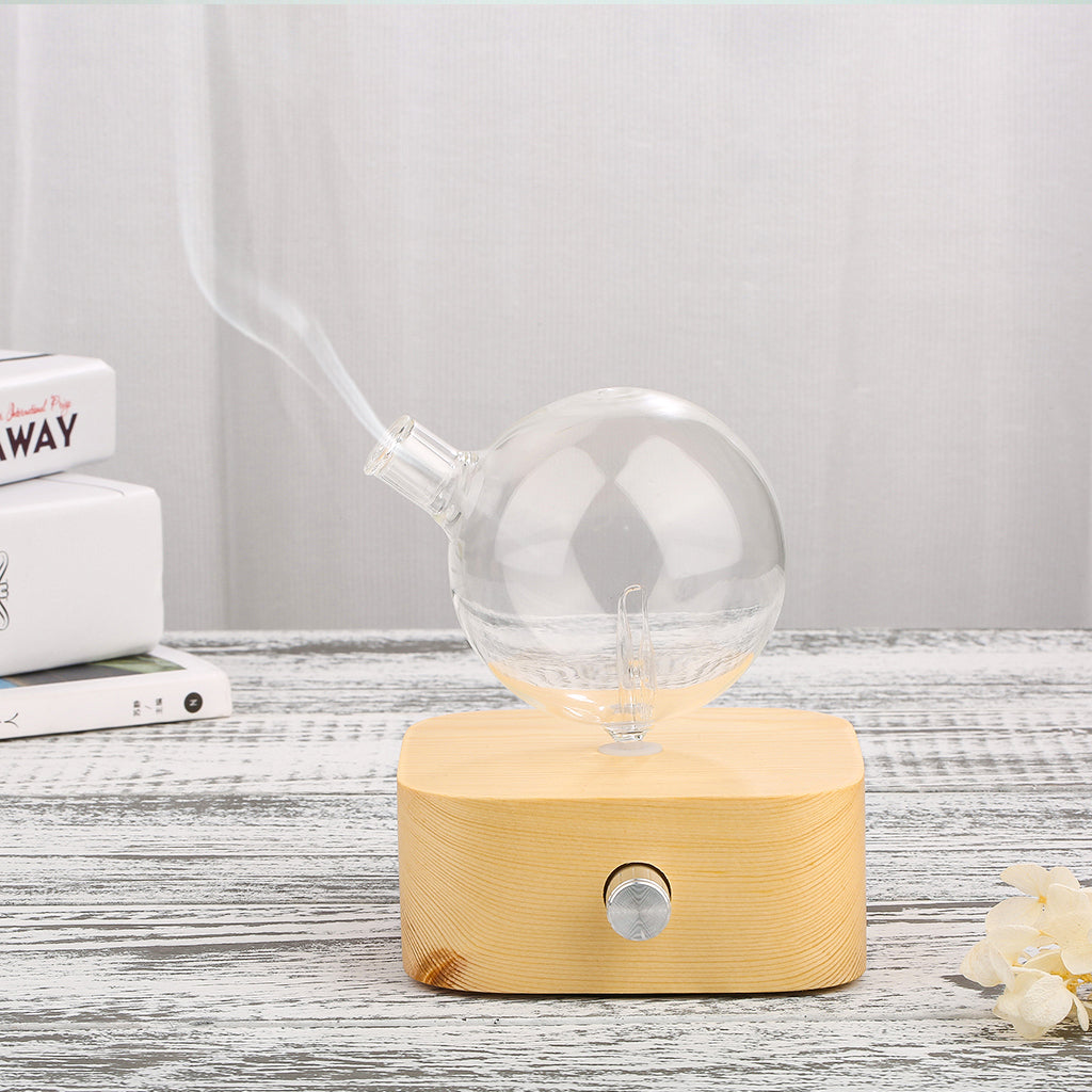 Aroma Diffusers: Geometry Square Nebuliser - Waterless Diffuser | Essential oil Burner | Aromatherapy| Home Fragrance