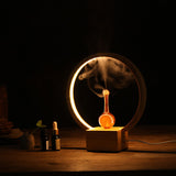 Aroma Diffusers: LUNA (Nebuliser+Ringlight) - Waterless Diffuser | Essential oil Burner | Aromatherapy| Home Fragrance