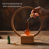 Aroma Diffusers: LUNA (Nebuliser+Ringlight) - Waterless Diffuser | Essential oil Burner | Aromatherapy| Home Fragrance