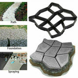 Gardening Accessories: DIY Path Maker Concrete Mould Paver Patio Garden Brick Slab Pavement Cement Mold