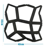 Gardening Accessories: DIY Path Maker Concrete Mould Paver Patio Garden Brick Slab Pavement Cement Mold