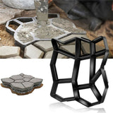 Gardening Accessories: DIY Path Maker Concrete Mould Paver Patio Garden Brick Slab Pavement Cement Mold