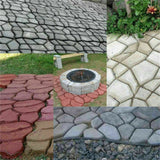 Gardening Accessories: DIY Path Maker Concrete Mould Paver Patio Garden Brick Slab Pavement Cement Mold