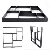 Gardening Accessories: 10Grids Garden Paving Brick Patio Concrete Slabs Maker Path Driveway Stone Mould