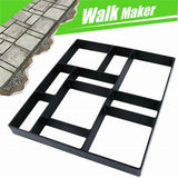 Gardening Accessories: 10Grids Garden Paving Brick Patio Concrete Slabs Maker Path Driveway Stone Mould