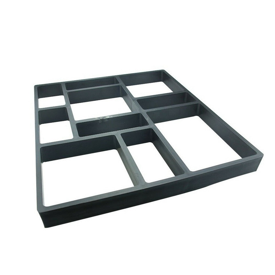 Gardening Accessories: 10Grids Garden Paving Brick Patio Concrete Slabs Maker Path Driveway Stone Mould