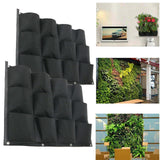 Garden Beds & Planters: 24Pocket Vertical Garden Planter Wall Hanging Herbs Plant Seed Bag Home Decor AU