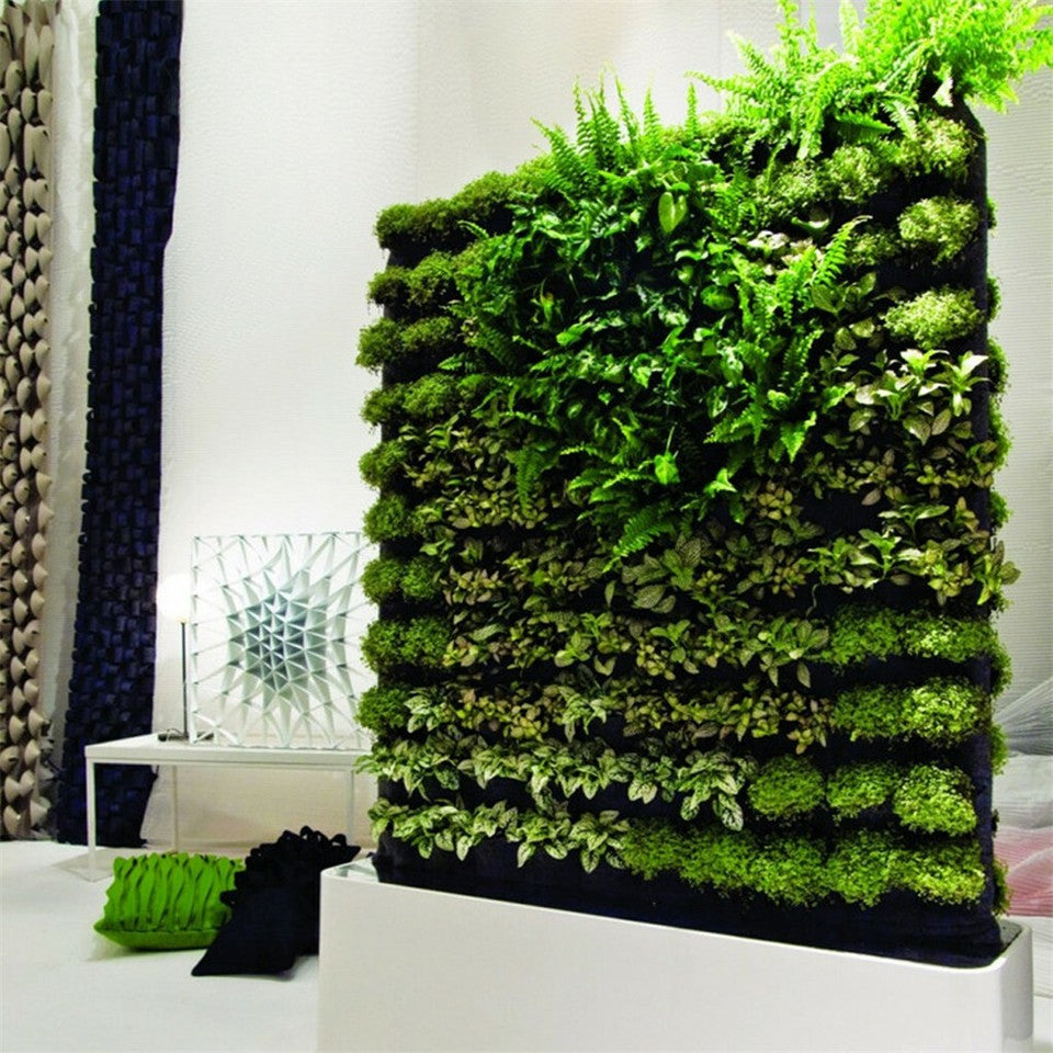 Garden Beds & Planters: 24Pocket Vertical Garden Planter Wall Hanging Herbs Plant Seed Bag Home Decor AU