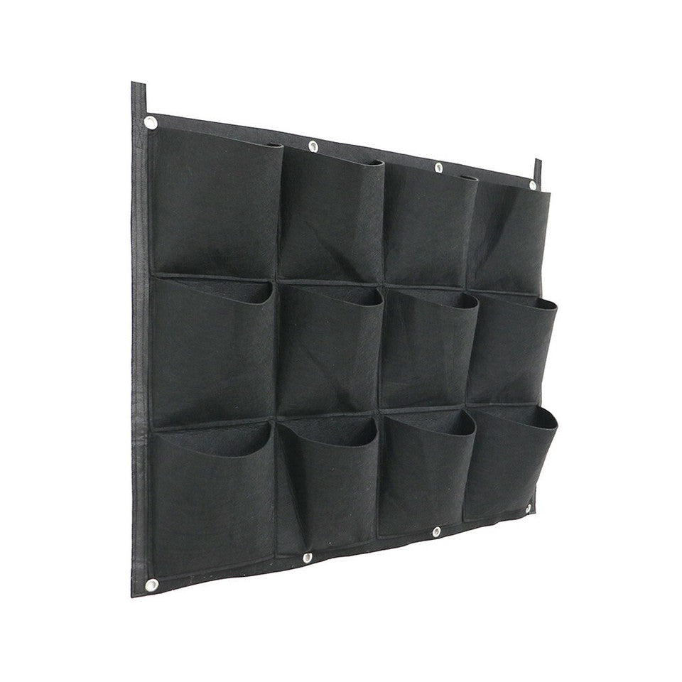 Garden Beds & Planters: 24Pocket Vertical Garden Planter Wall Hanging Herbs Plant Seed Bag Home Decor AU