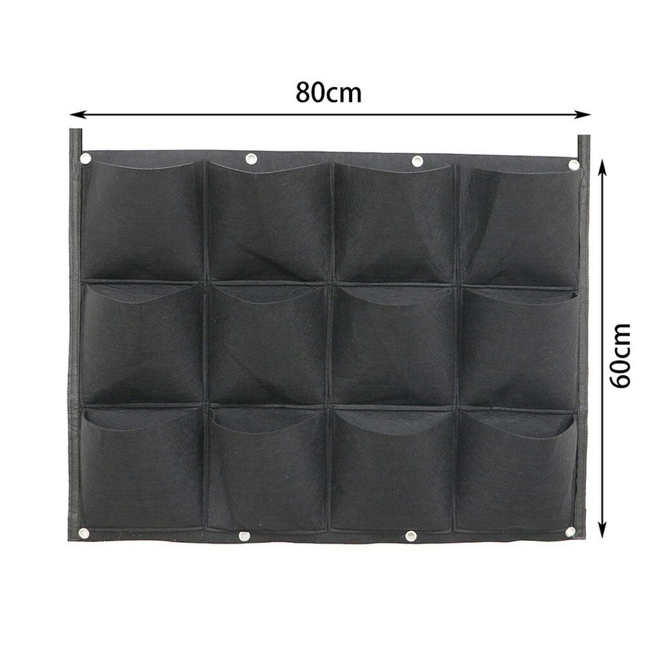 Garden Beds & Planters: 24Pocket Vertical Garden Planter Wall Hanging Herbs Plant Seed Bag Home Decor AU