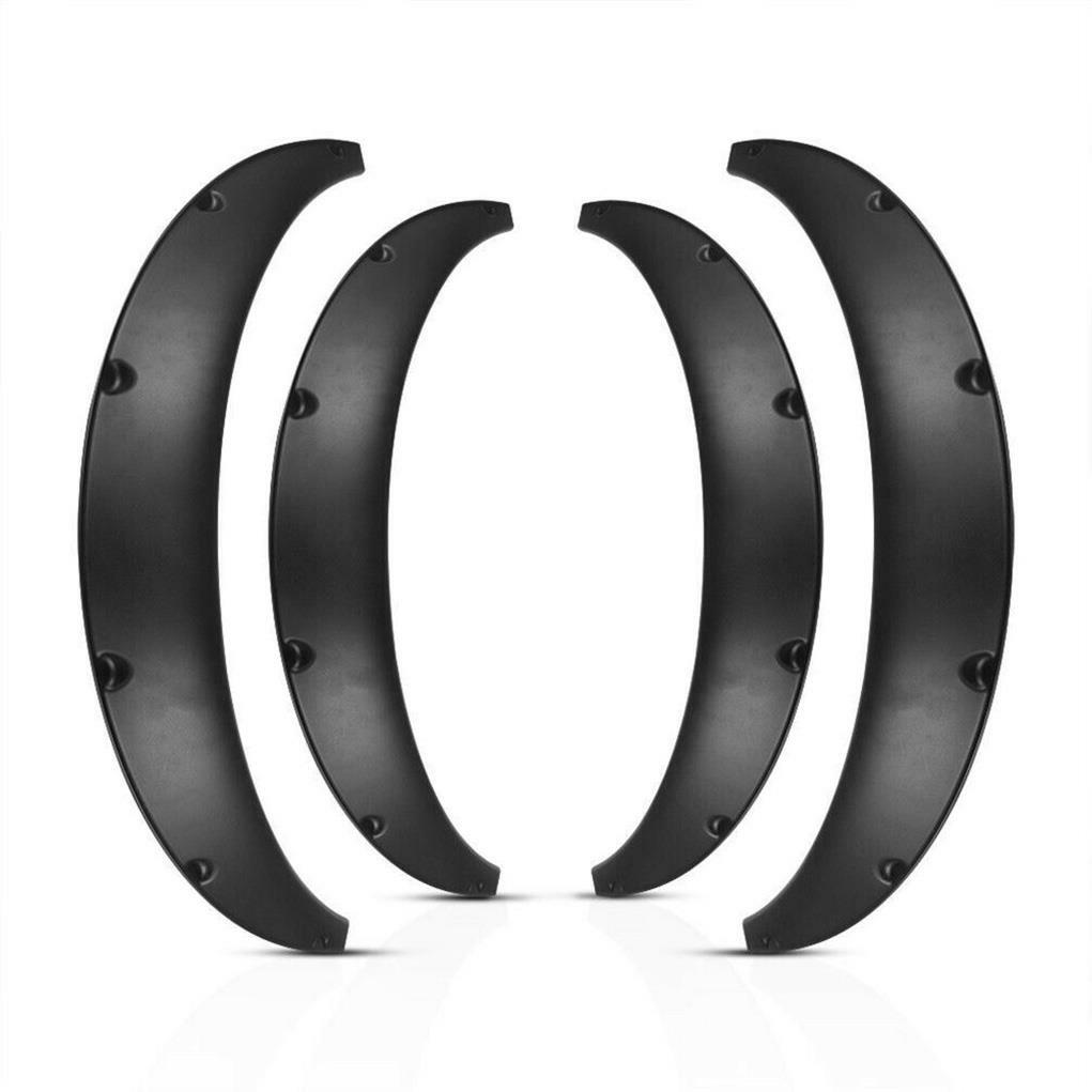 Car Mounts: 4 Pcs Universal Car Fender Flares Flexible Durable Body Wheel Extra Wide Arches