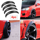 Car Mounts: 4 Pcs Universal Car Fender Flares Flexible Durable Body Wheel Extra Wide Arches