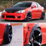 Car Mounts: 4 Pcs Universal Car Fender Flares Flexible Durable Body Wheel Extra Wide Arches