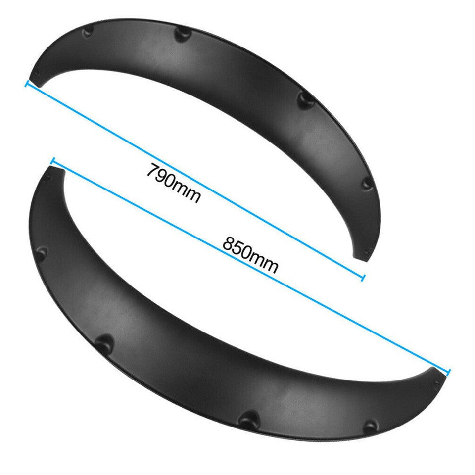Car Mounts: 4 Pcs Universal Car Fender Flares Flexible Durable Body Wheel Extra Wide Arches