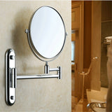 Mirrors: Fin Bath Mirror 1X/5X Magnification Wall Mounted Adjustable Makeup Mirror Arm Extend