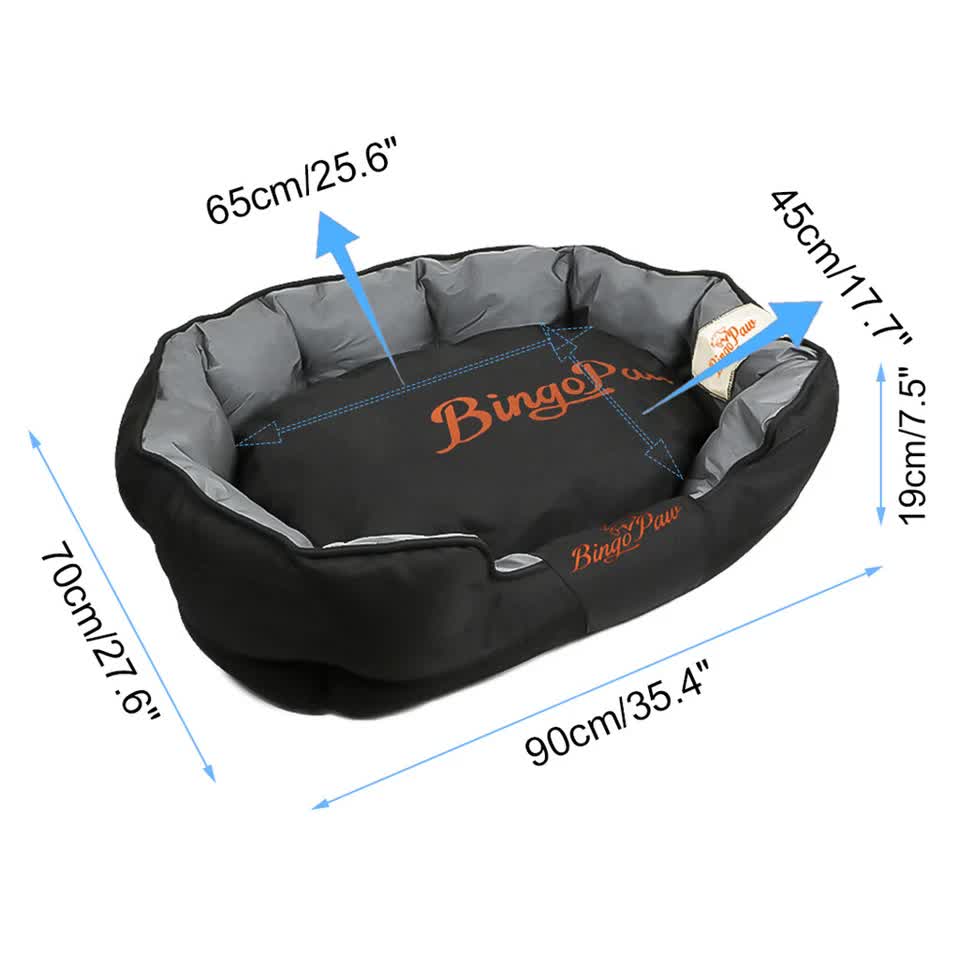 Dog Beds: Thick Orthopedic Pet Bed Water-Resistant Cushion