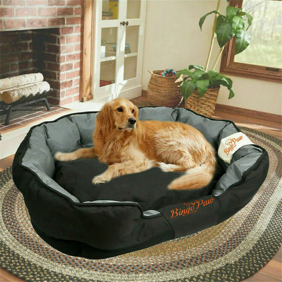 Dog Beds: Thick Orthopedic Pet Bed Water-Resistant Cushion