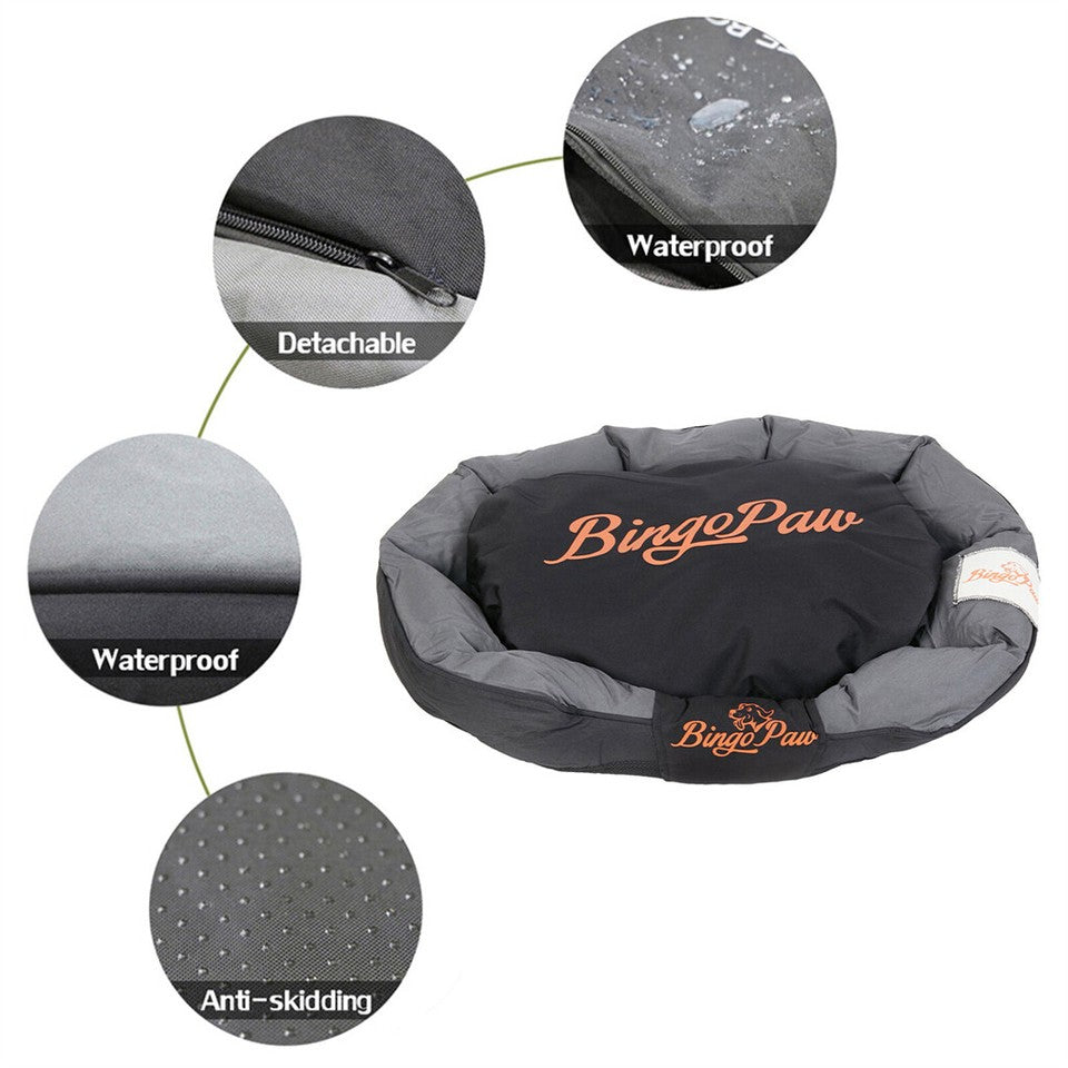 Dog Beds: Thick Orthopedic Pet Bed Water-Resistant Cushion